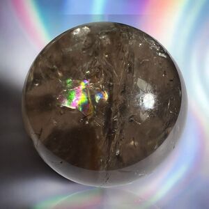 Smoky Quartz Crystal‎ Sphere Marble (#12) IMPERFECT
